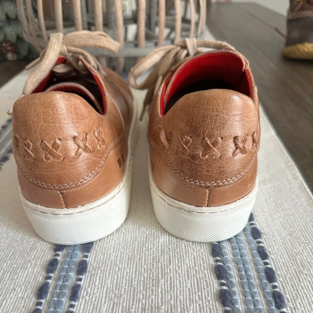 BED|STU Tan Leather Sneakers – Size 9.5 - Picture 3 of 7